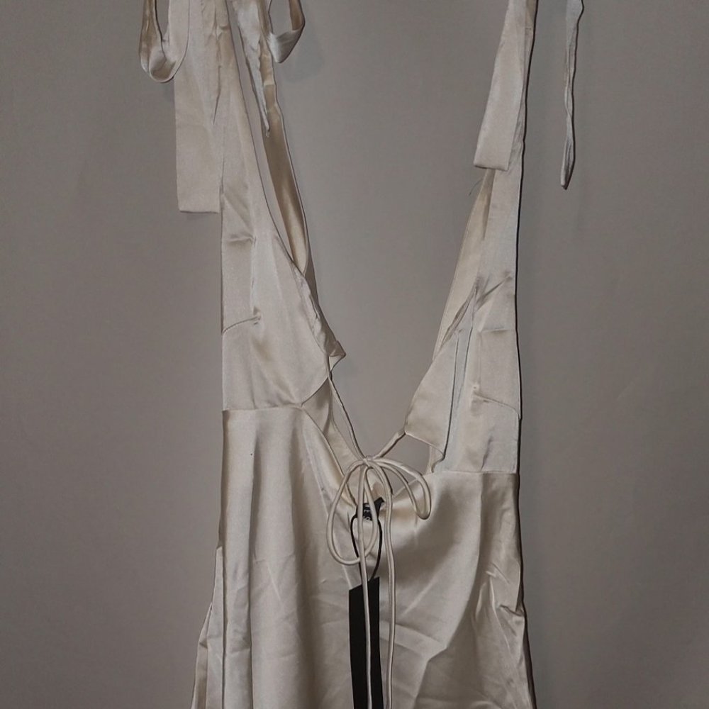 Lioness NWT Barbara Mini  tie up Dress in Ivory (Google it for better photos)